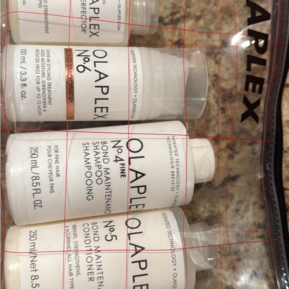 OLAPLEX Hair Care Collection with White Bottles